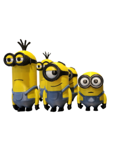 Kit 3 bonecos minions filme meu malvado favorito