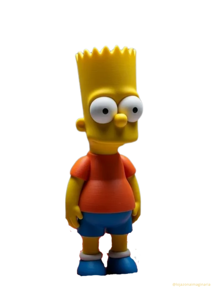 Produto em destaque da Zona Imaginária: Boneco Bart Simpsons 13cm – Item de Coleção | Personagem Clássico Simpsons Familia